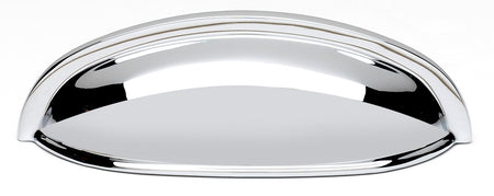 Alno A1263-PC: 3" cc Modern Cup Cabinet Pull - Polished Chrome