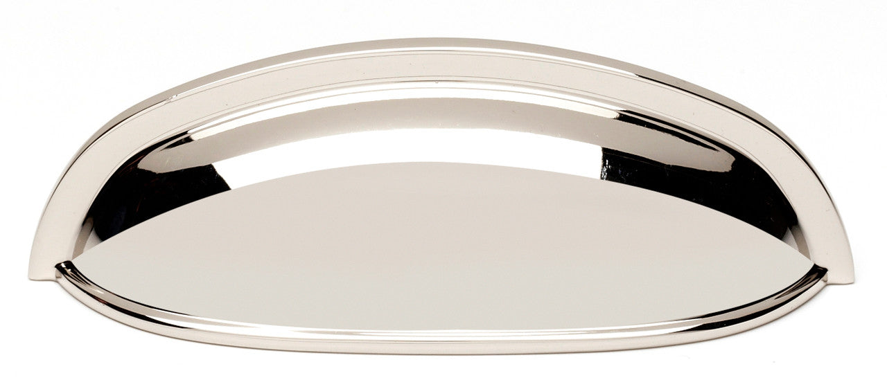Alno A1263-PN: 3" cc Modern Cup Cabinet Pull - Polished Nickel