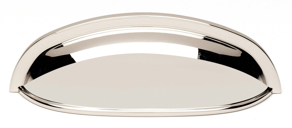 Alno A1263-PN: 3" cc Modern Cup Cabinet Pull - Polished Nickel