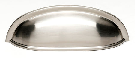 Alno A1263-SN: 3" cc Modern Cup Cabinet Pull - Satin Nickel