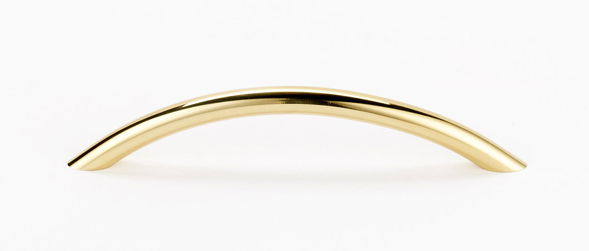 Alno A1298-PB: 5" cc Modern Cabinet Pull - Polished Brass