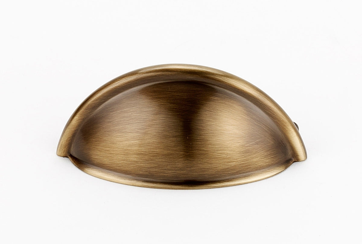 Alno A1350-AE: 3" cc Modern Cup Cabinet Pull - Antique English