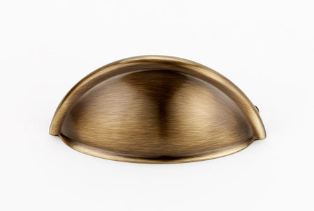 Alno A1350-AE: 3" cc Modern Cup Cabinet Pull - Antique English