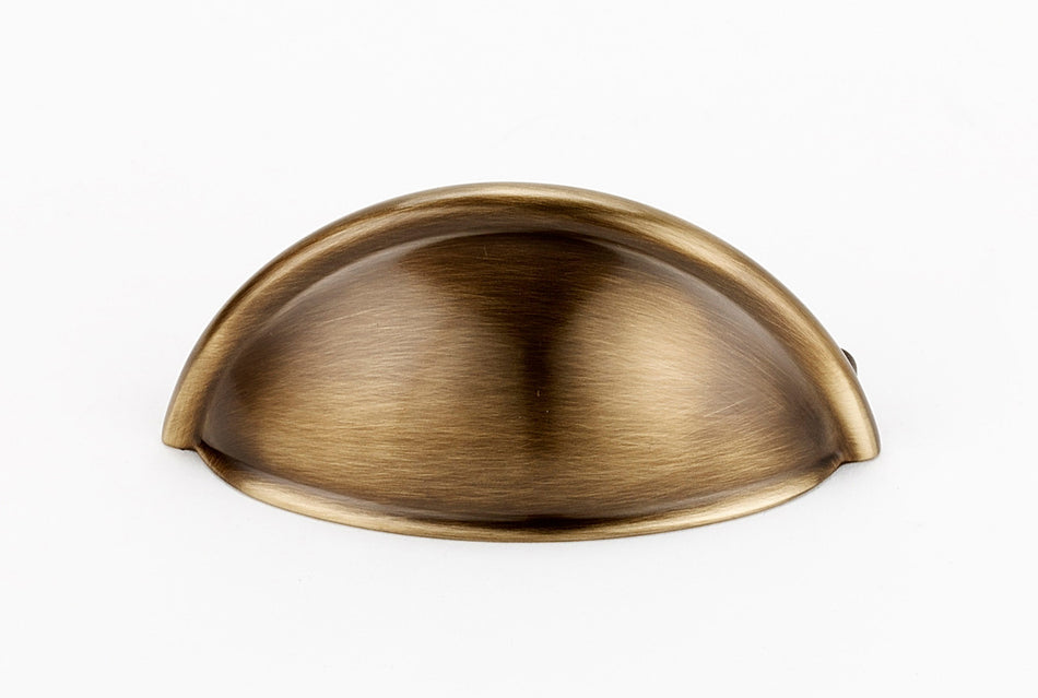 Alno A1350-AE: 3" cc Modern Cup Cabinet Pull - Antique English