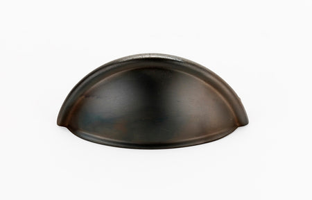 Alno A1350-CHBRZ: 3" cc Modern Cup Cabinet Pull - Chocolate Bronze