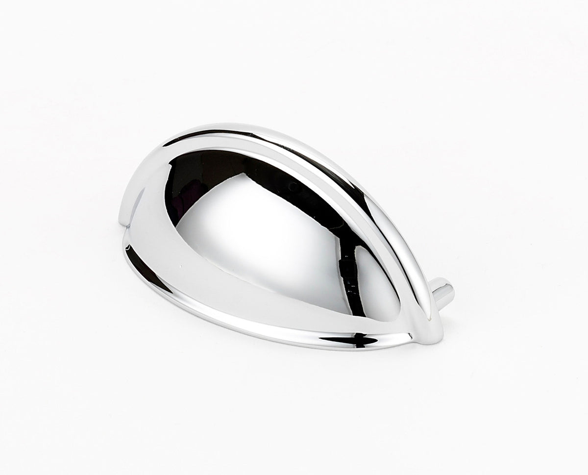 Alno A1350-PC: 3" cc Modern Cup Cabinet Pull - Polished Chrome