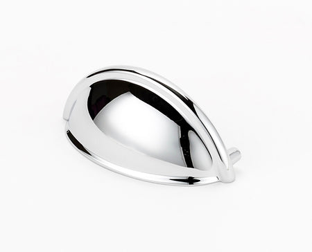 Alno A1350-PC: 3" cc Modern Cup Cabinet Pull - Polished Chrome