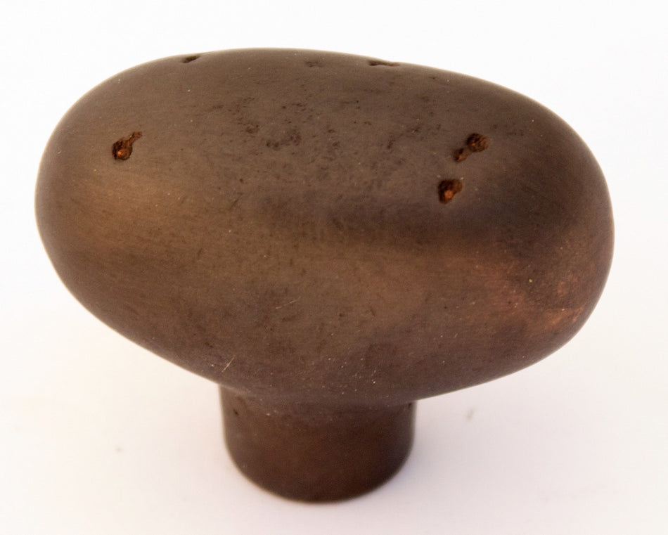 Alno A1401-DKBRZ: 1-7/8 x 1" Sierra Oval Cabinet Knob - Dark Bronze