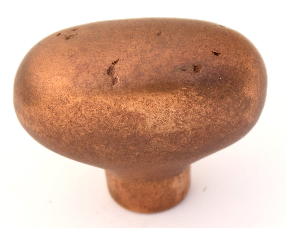 Alno A1401-RSTBRZ: 1-7/8 x 1" Sierra Oval Cabinet Knob - Rust Bronze