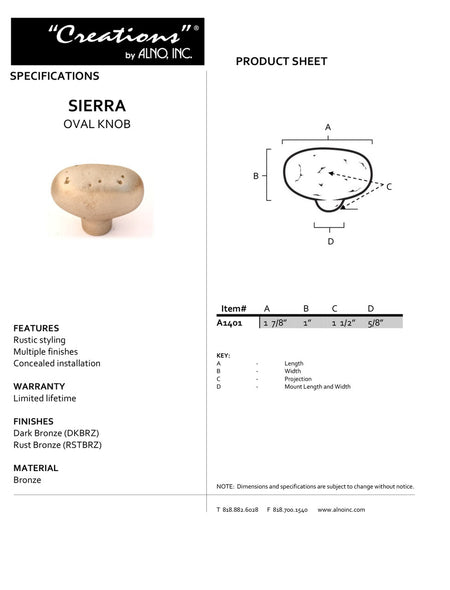 Specificaton Sheet