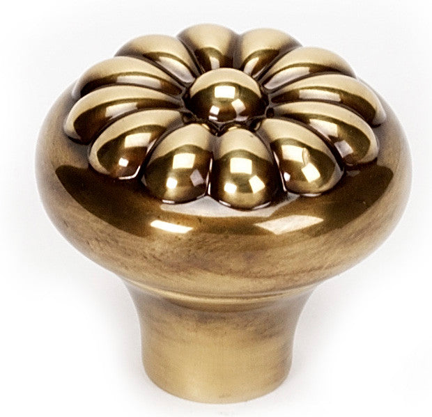 Alno A1451-PA: 1-1/4" Bella Cabinet Knob - Polished Antique