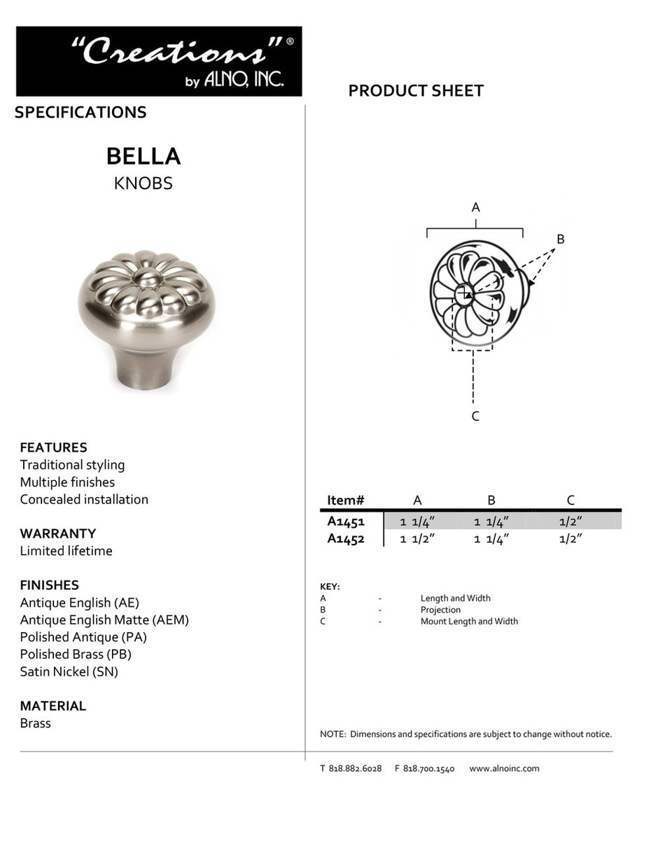 Specificaton Sheet