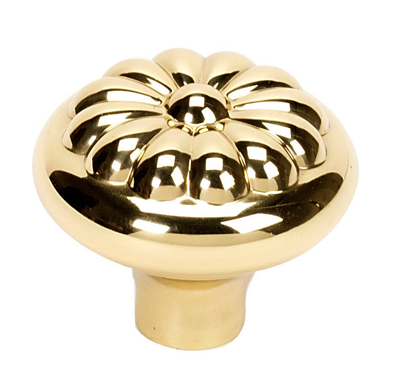 Alno A1452-PB: 1-1/2" Bella Cabinet Knob - Polished Brass