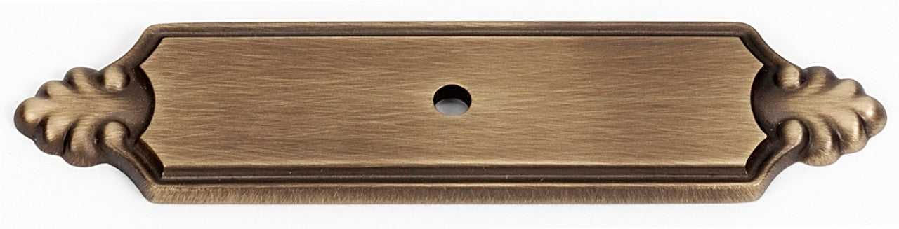 Alno A1454-AEM: 4-1/4" Bella Backplate - Antique English Matte