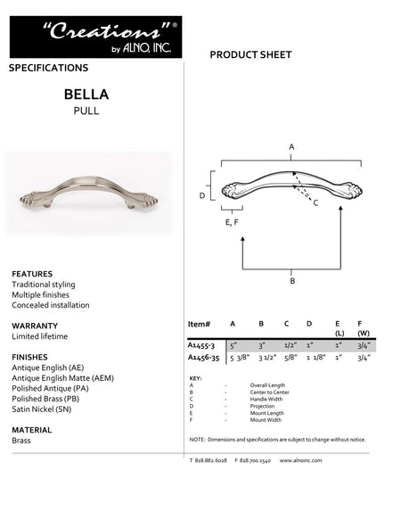 Specificaton Sheet