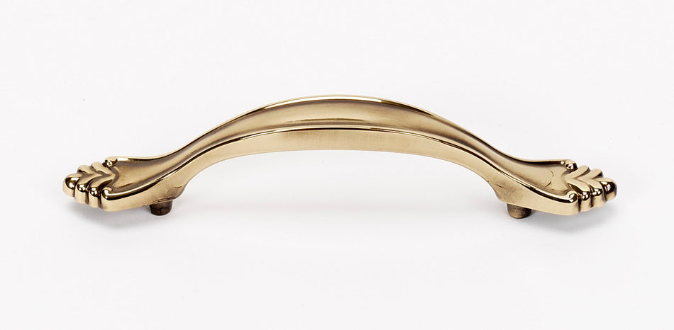 Alno A1456-35-PA: 3-1/2" cc Bella Cabinet Pull - Polished Antique