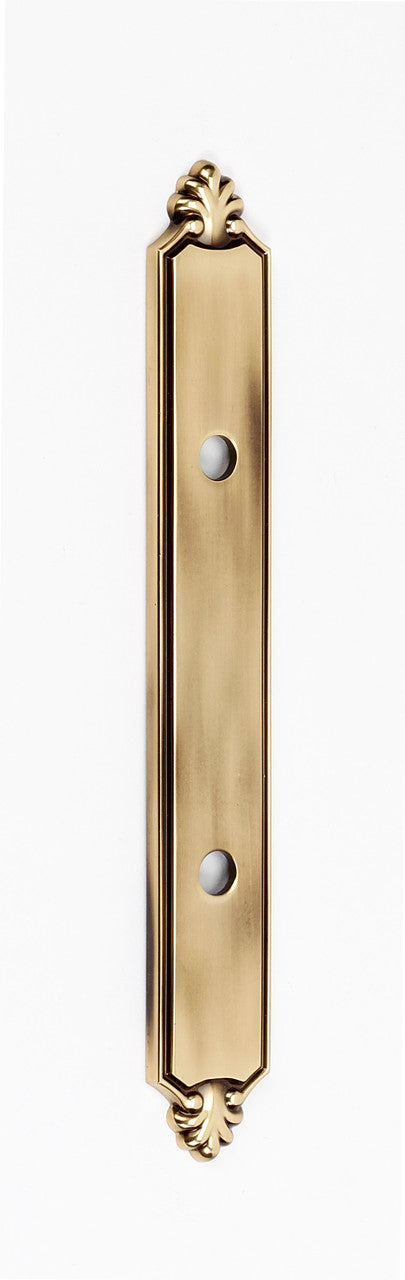 Alno A1457-3-PA: 7-1/4" Bella Backplate - Polished Antique