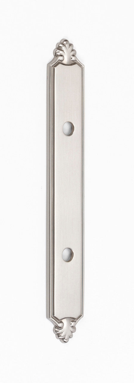 Alno A1457-3-SN: 7-1/4" Bella Backplate - Satin Nickel