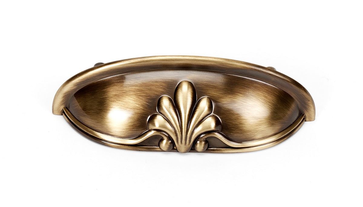 Alno A1459-AE: 3" cc Bella Cup Cabinet Pull - Antique English