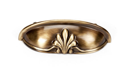 Alno A1459-AE: 3" cc Bella Cup Cabinet Pull - Antique English