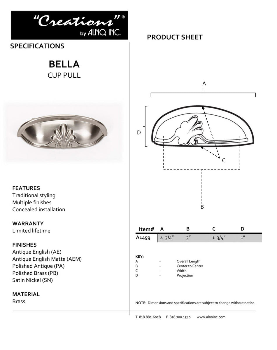 Specificaton Sheet