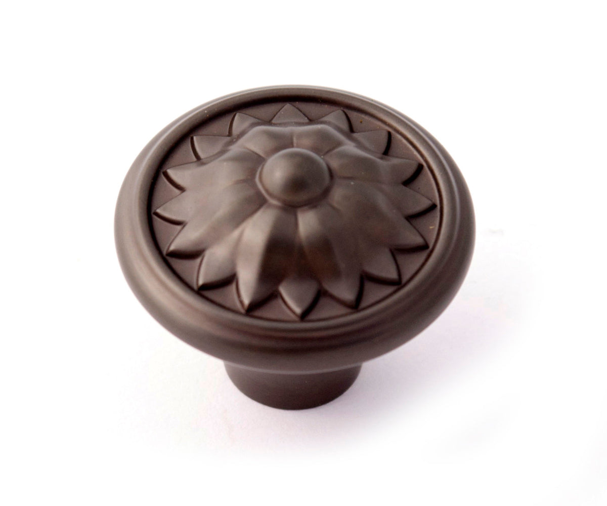 Alno A1471-CHBRZ: 1-1/4" Fiore Cabinet Knob - Chocolate Bronze