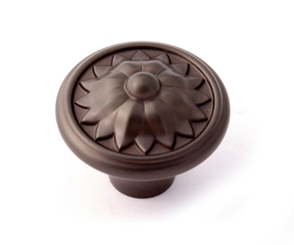 Alno A1471-CHBRZ: 1-1/4" Fiore Cabinet Knob - Chocolate Bronze