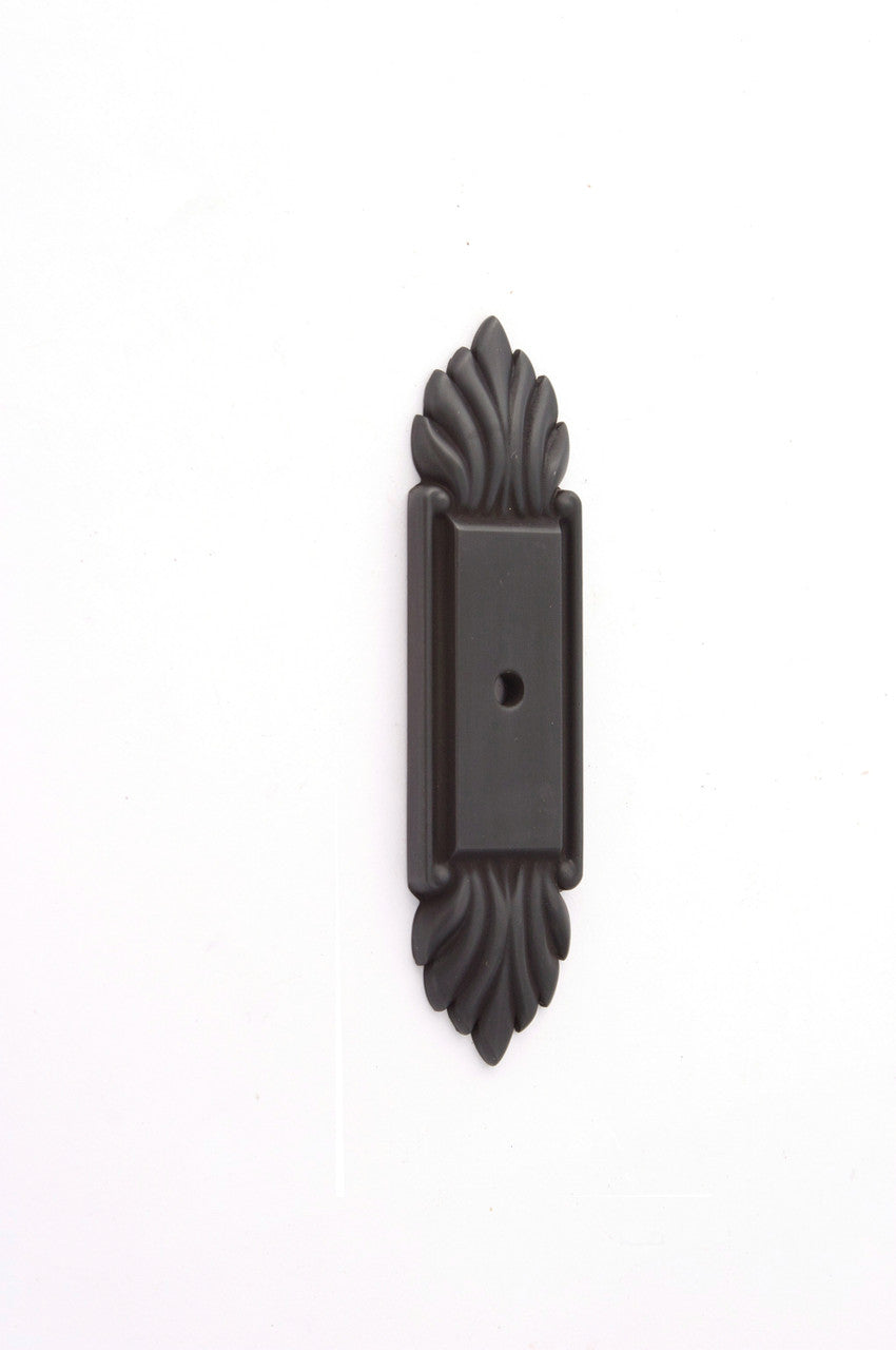 Alno A1475-PB/NL: 4" Fiore Backplate - Unlacquered Brass