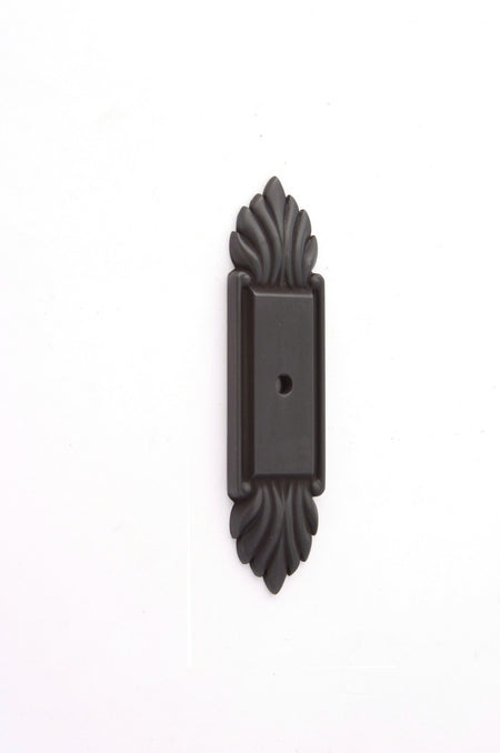Alno A1475-PB/NL: 4" Fiore Backplate - Unlacquered Brass