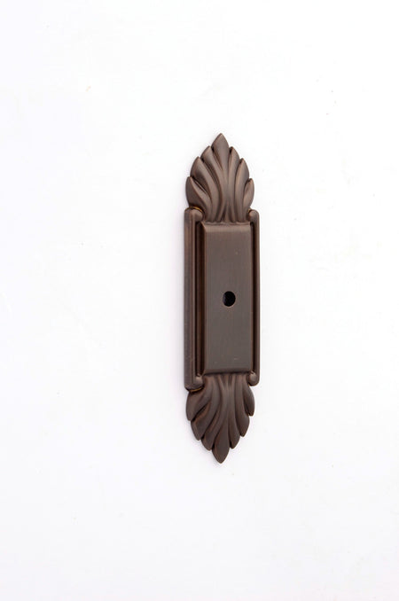 Alno A1475-CHBRZ: 4" Fiore Backplate For Cabinet Knob - Chocolate Bronze