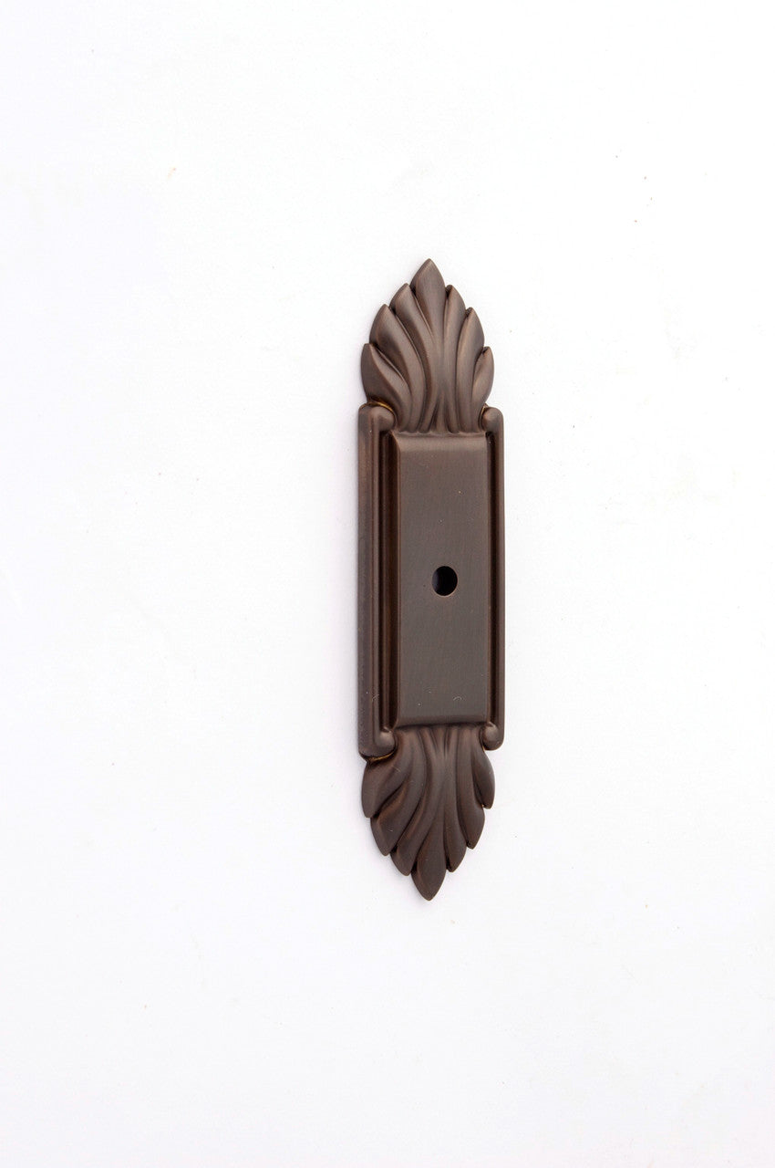 Alno A1475-CHBRZ: 4" Fiore Backplate For Cabinet Knob - Chocolate Bronze