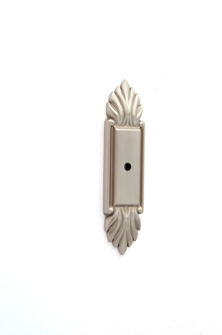 Alno A1475-SN: 4" Fiore Backplate For Cabinet Knob - Satin Nickel