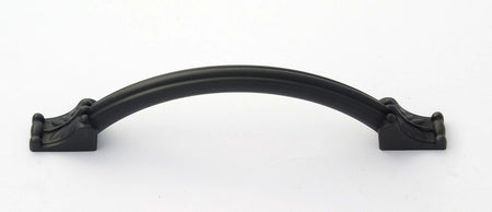 Alno A1476-4-PB/NL: 4" cc Fiore Cabinet Pull - Unlacquered Brass