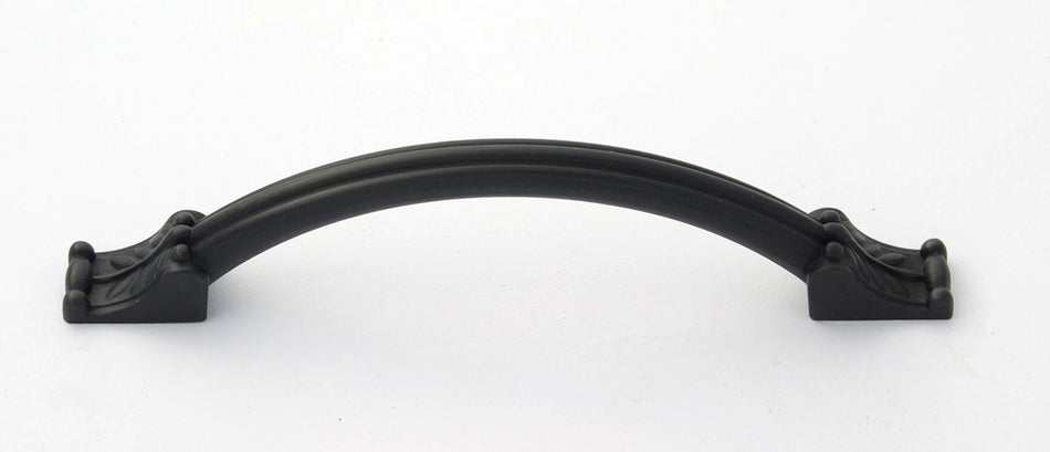 Alno A1476-4-PB/NL: 4" cc Fiore Cabinet Pull - Unlacquered Brass