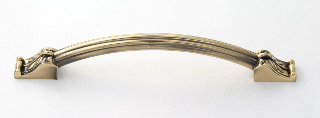 Alno A1476-6-PA: 6" cc Fiore Cabinet Pull - Polished Antique