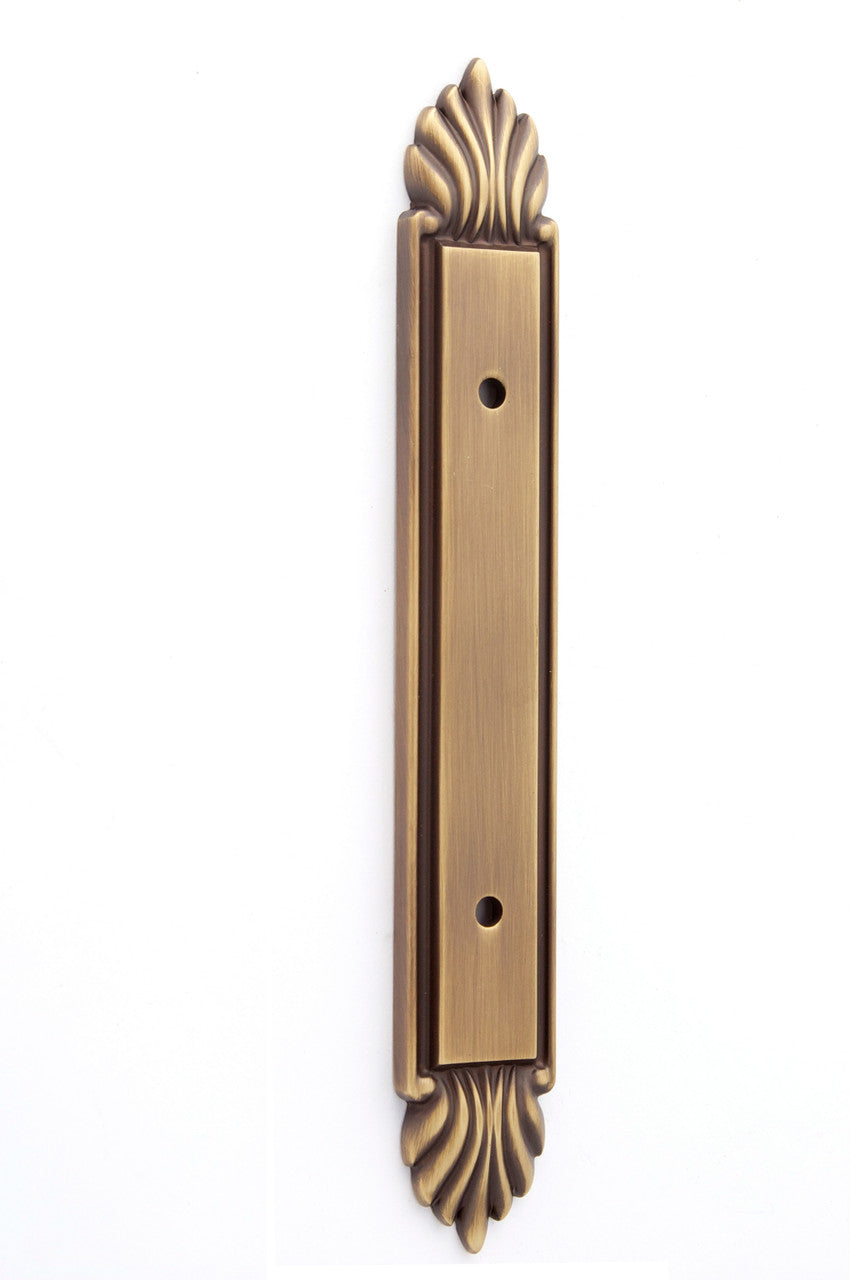 Alno A1477-3-AEM: 7" Fiore Backplate - Antique English Matte