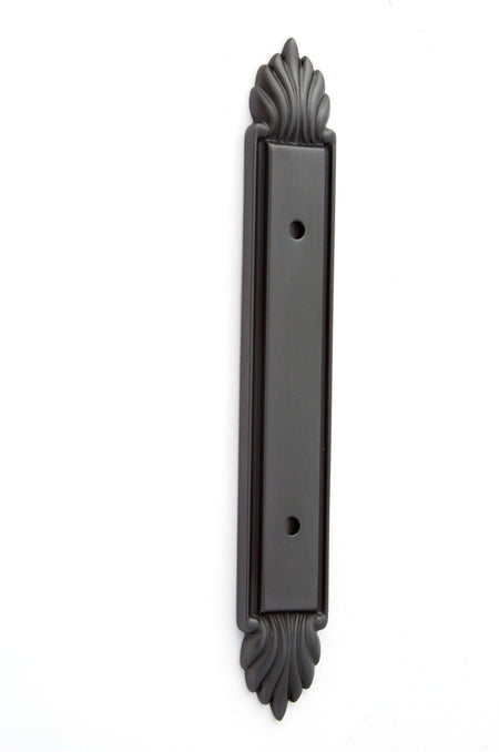 Alno A1477-3-PB/NL: 7" Fiore Backplate - Unlacquered Brass