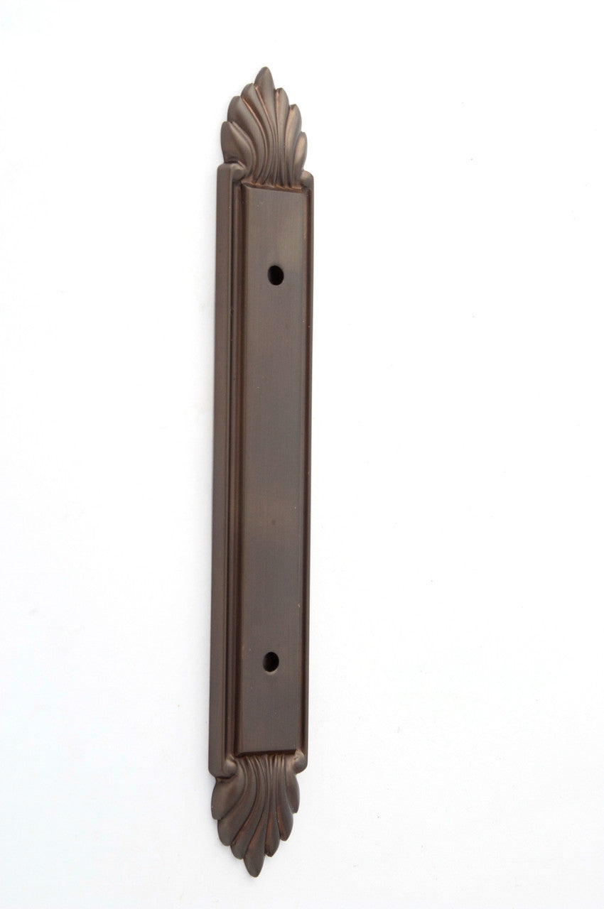 Alno A1477-3-CHBRZ: 7" Fiore Backplate - Chocolate Bronze