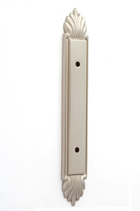Alno A1477-3-SN: 7" Fiore Backplate - Satin Nickel