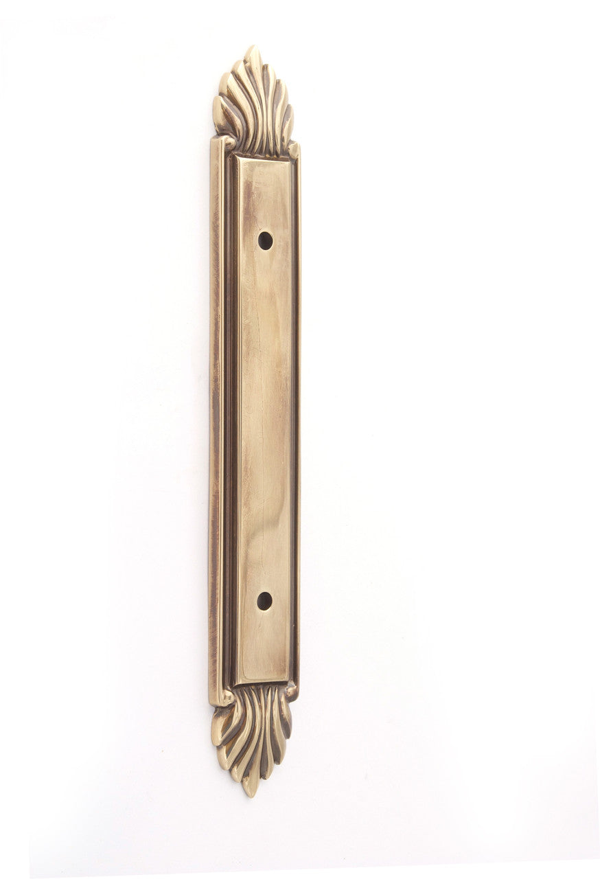 Alno A1477-35-PA: 7-3/8" Fiore Backplate - Polished Antique