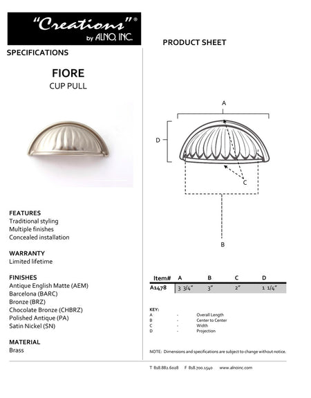 Specificaton Sheet