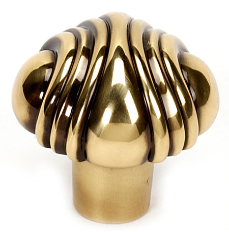 Alno A1501-PA: 1-1/4" Venetian Cabinet Knob - Polished Antique