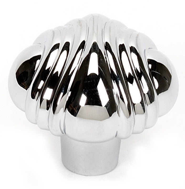 Alno A1502-PB/NL: 1-1/2" Venetian Cabinet Knob - Unlacquered Brass