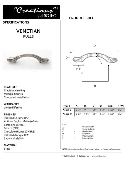 Specificaton Sheet