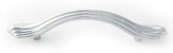 Alno A1506-35-PB/NL: 3-1/2" cc Venetian Cabinet Pull - Unlacquered Brass