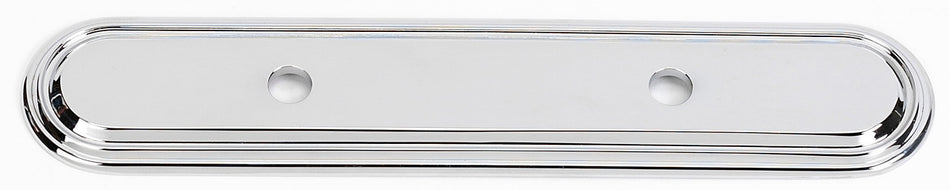 Alno A1507-3-PB/NL: 7-1/4" Venetian Backplate - Unlacquered Brass
