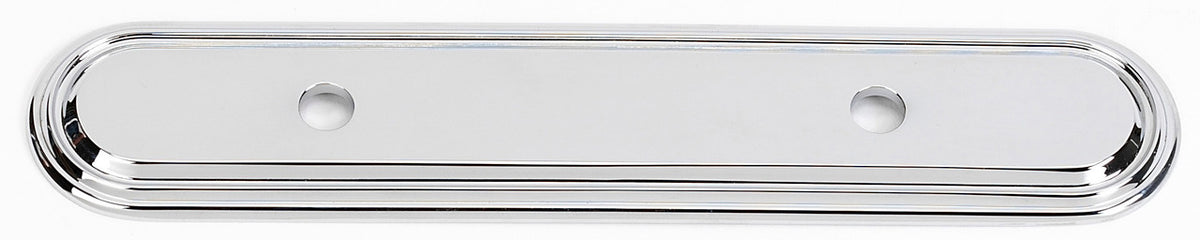 Alno A1508-35-PB/NL: 7" Venetian Backplate - Unlacquered Brass