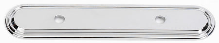 Alno A1508-35-PB/NL: 7" Venetian Backplate - Unlacquered Brass