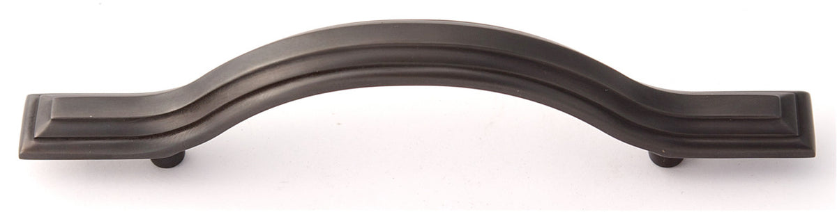 Alno A1515-35-BRZ: 3-1/2" cc Geometric Cabinet Pull - Bronze