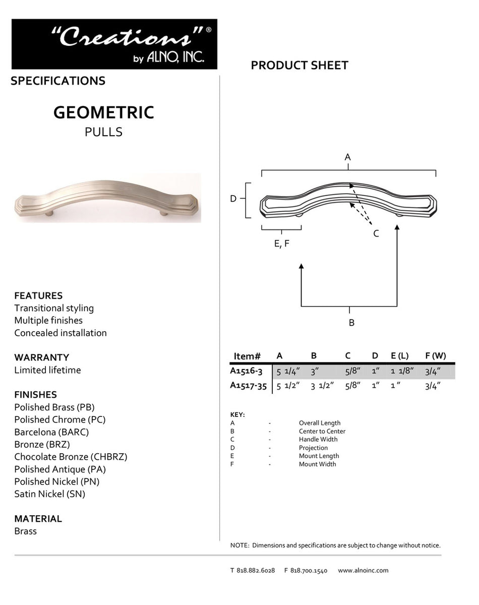 Specificaton Sheet
